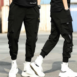 Streetwear Hip Hop Black Harem Pants Men