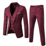 Luxury Mens Suits Set Grey Formal Blazer pants