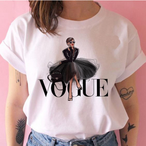 vogue princess t shirt print female grunge