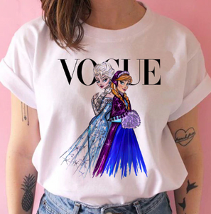 vogue princess t shirt print female grunge