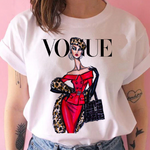 vogue princess t shirt print female grunge