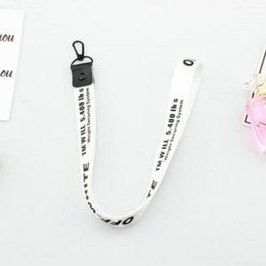 Off White Ribbon Keychain Women Phone Case Wallet Key Chain Porte Clef For Bag Key ring Llaveros Mujer Sleutelhanger Chaveiro