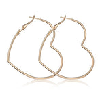 40mm 60mm 70mm 80mm Exaggerate Big Smooth Circle Hoop Earrings Brincos Simple Party Round Loop Earrings for Women Jewelry