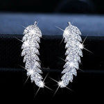 CHUHAN Unique Long Drop Earrings Bird Pendant Tassel Crystal Pendant Earrings Ladies Jewelry Design for Anniversary Party