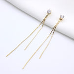 CHUHAN Unique Long Drop Earrings Bird Pendant Tassel Crystal Pendant Earrings Ladies Jewelry Design for Anniversary Party