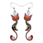 CHUHAN Unique Long Drop Earrings Bird Pendant Tassel Crystal Pendant Earrings Ladies Jewelry Design for Anniversary Party